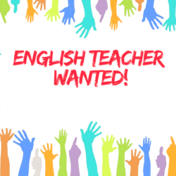 Looking for an English teacher in the Sanxia