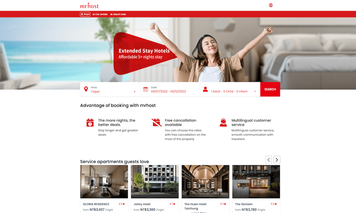 mrhost Extended-stay hotels